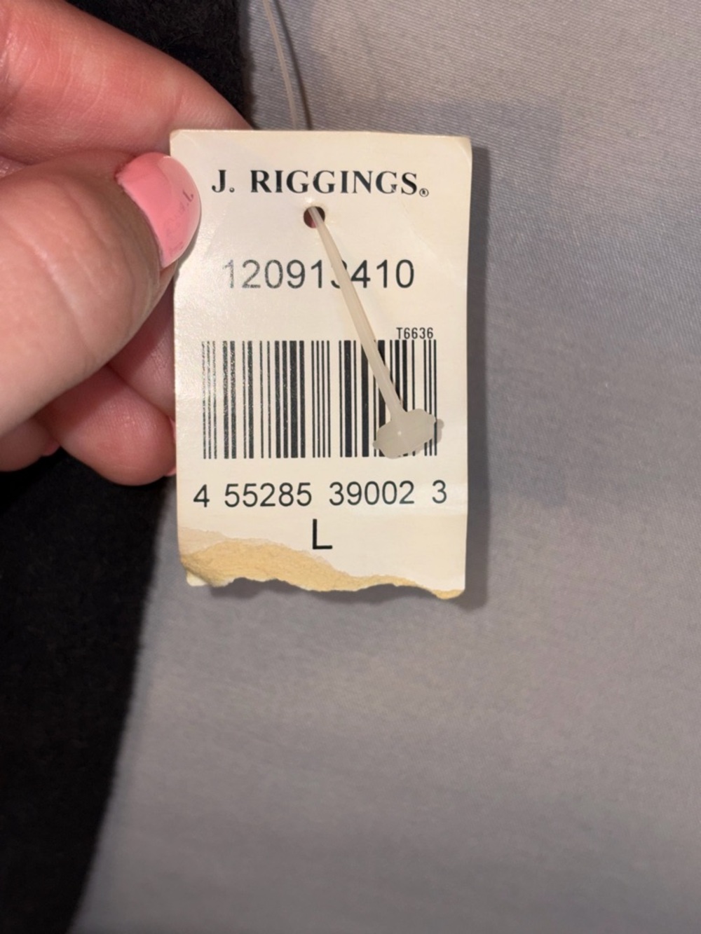 J. Riggings Black Suede Leather Vest NWT Size L Button Front - Picture 7 of 7